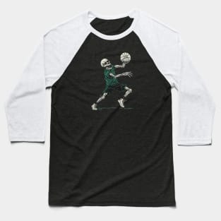 Basketball Skull Baseball T-Shirt